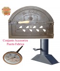 Puerta Fundido horno de barro